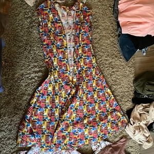 Neon car open dress/vest